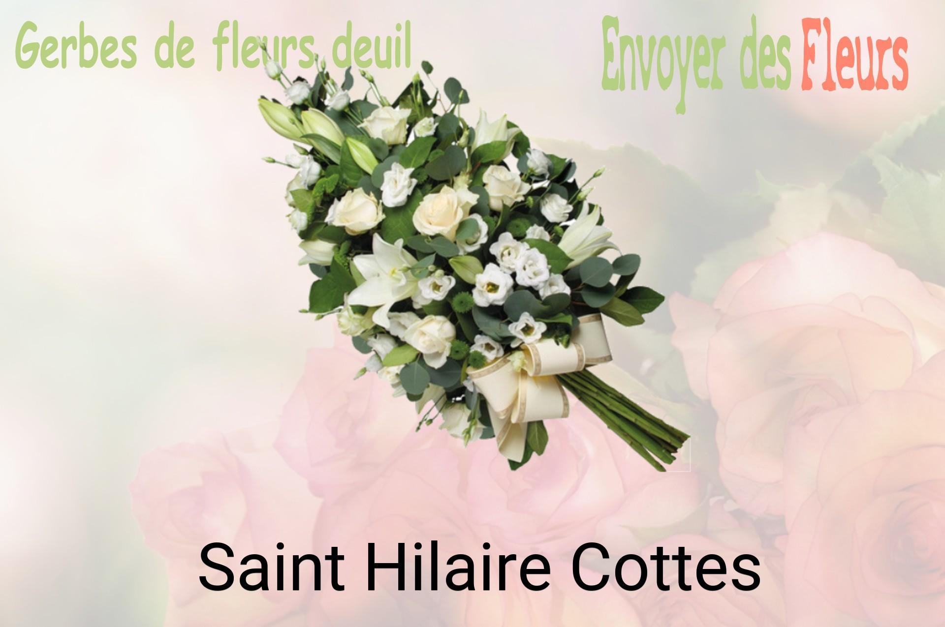 Gerbe de fleurs de deuil livrée à Saint-Hilaire-Cottes